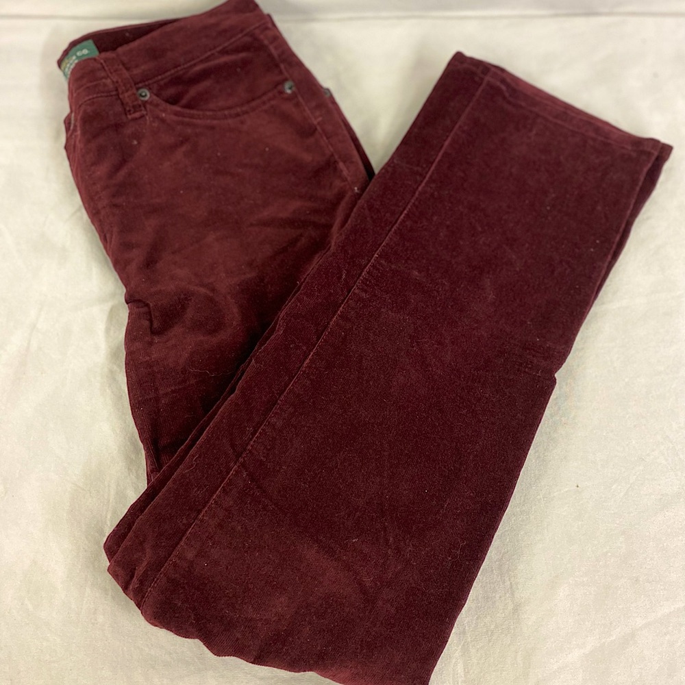 Ralph Lauren Burgundy Corduroy Boot Cut Pants